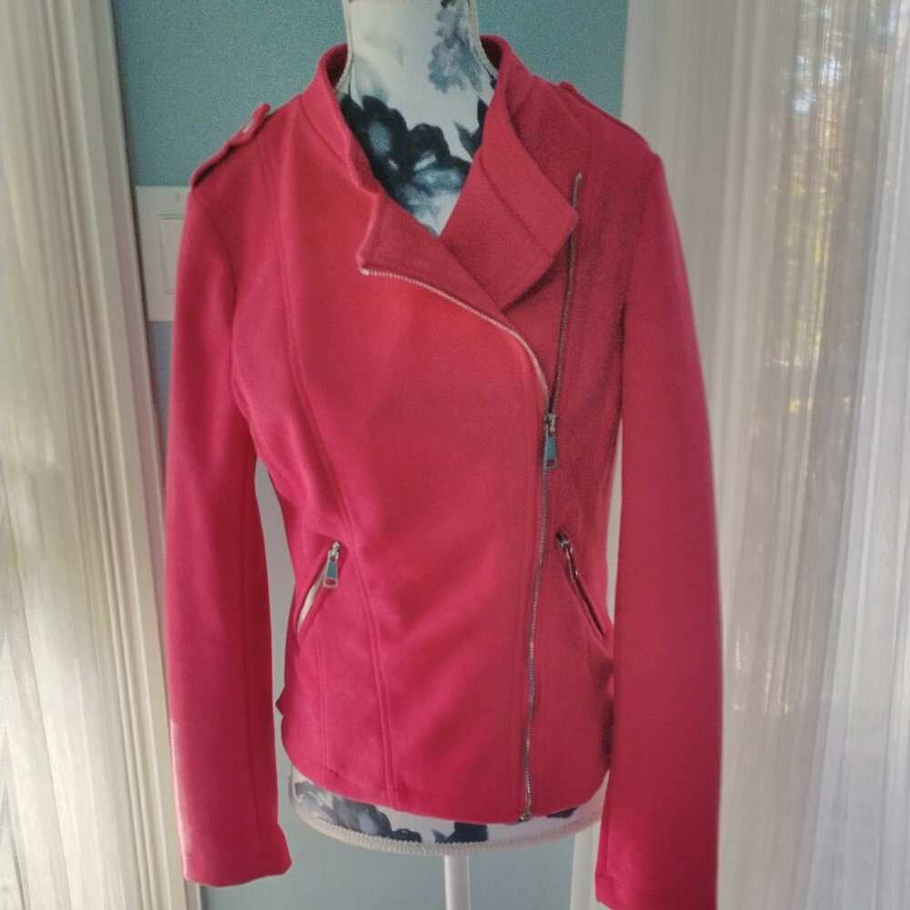 Le Chateau Moto Jacket Vegan Suede, XXS fits larger